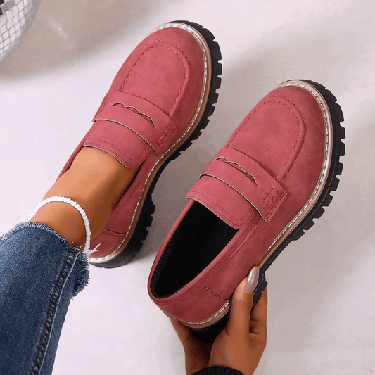 Elsa – Mocassini con Plateau in Stile College