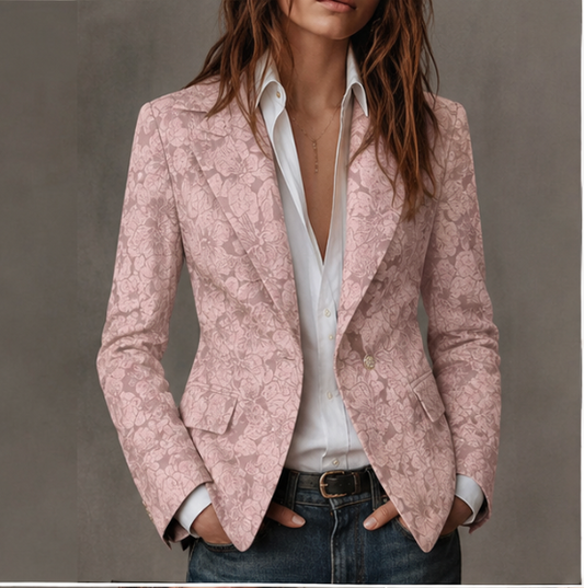 Loretta | Blazer Jacquard in Cashmere Aderente