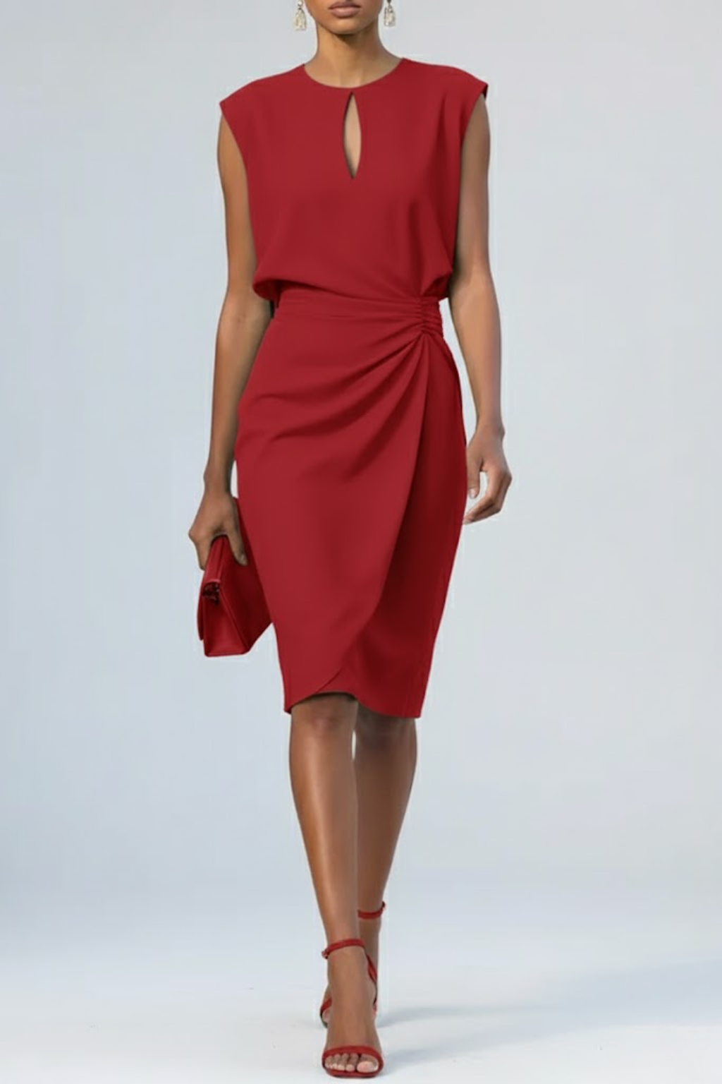 VICTORIA – Vestido Midi Elegancia Celeste
