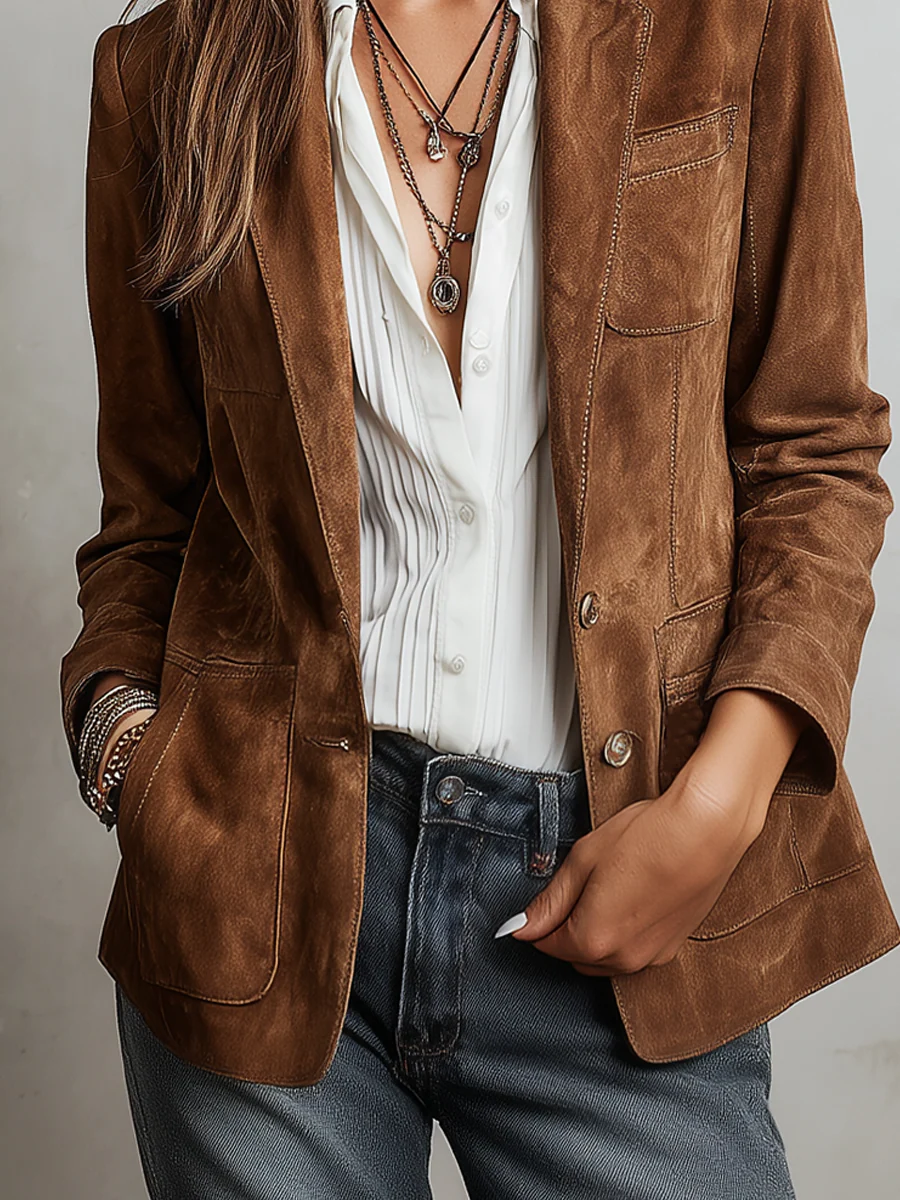 Aurora | Blazer Vintage Marrone