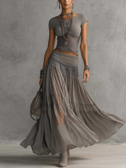 NATALIA – Conjunto Glamour Plateado Premium