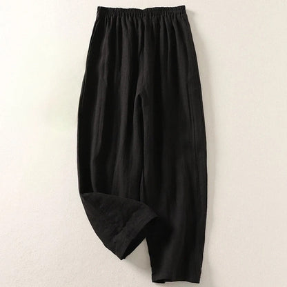 AMALIA – Pantalón Lino Santorini Premium