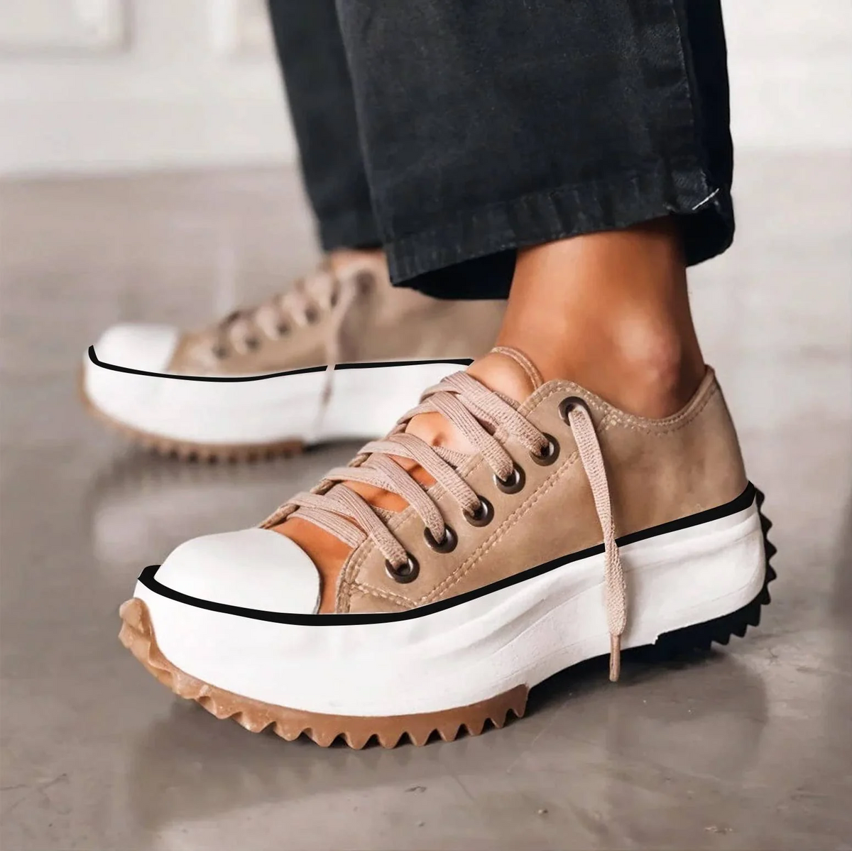 Erika – Scarpe Comfort con Suola Dentellata