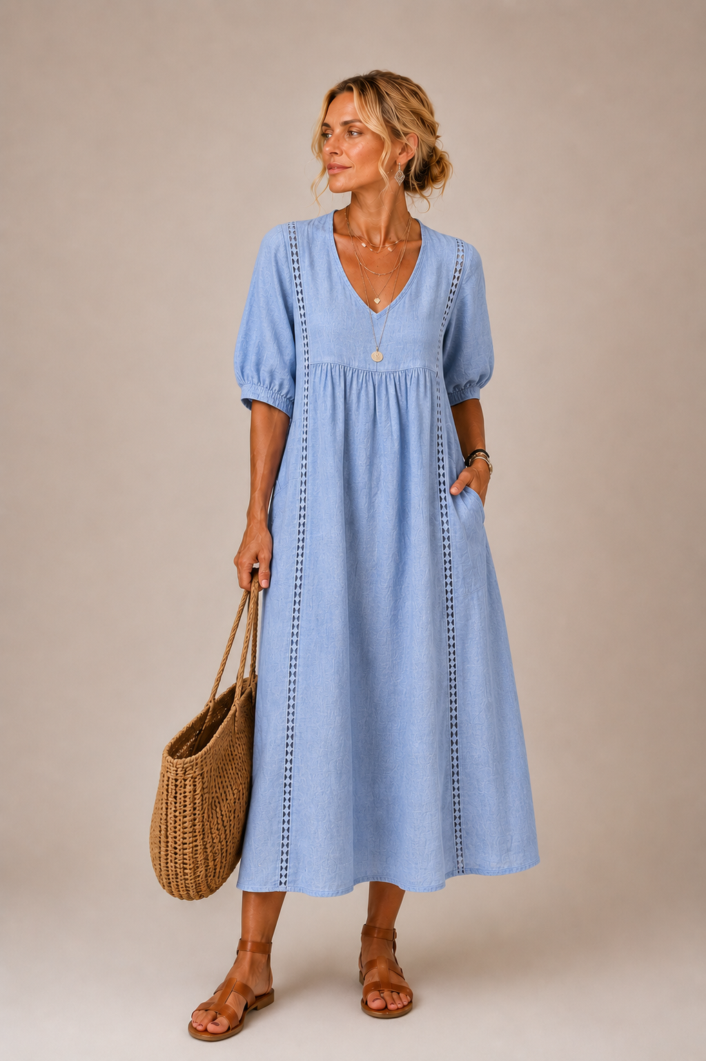 Simonetta | Abito Midi Solare