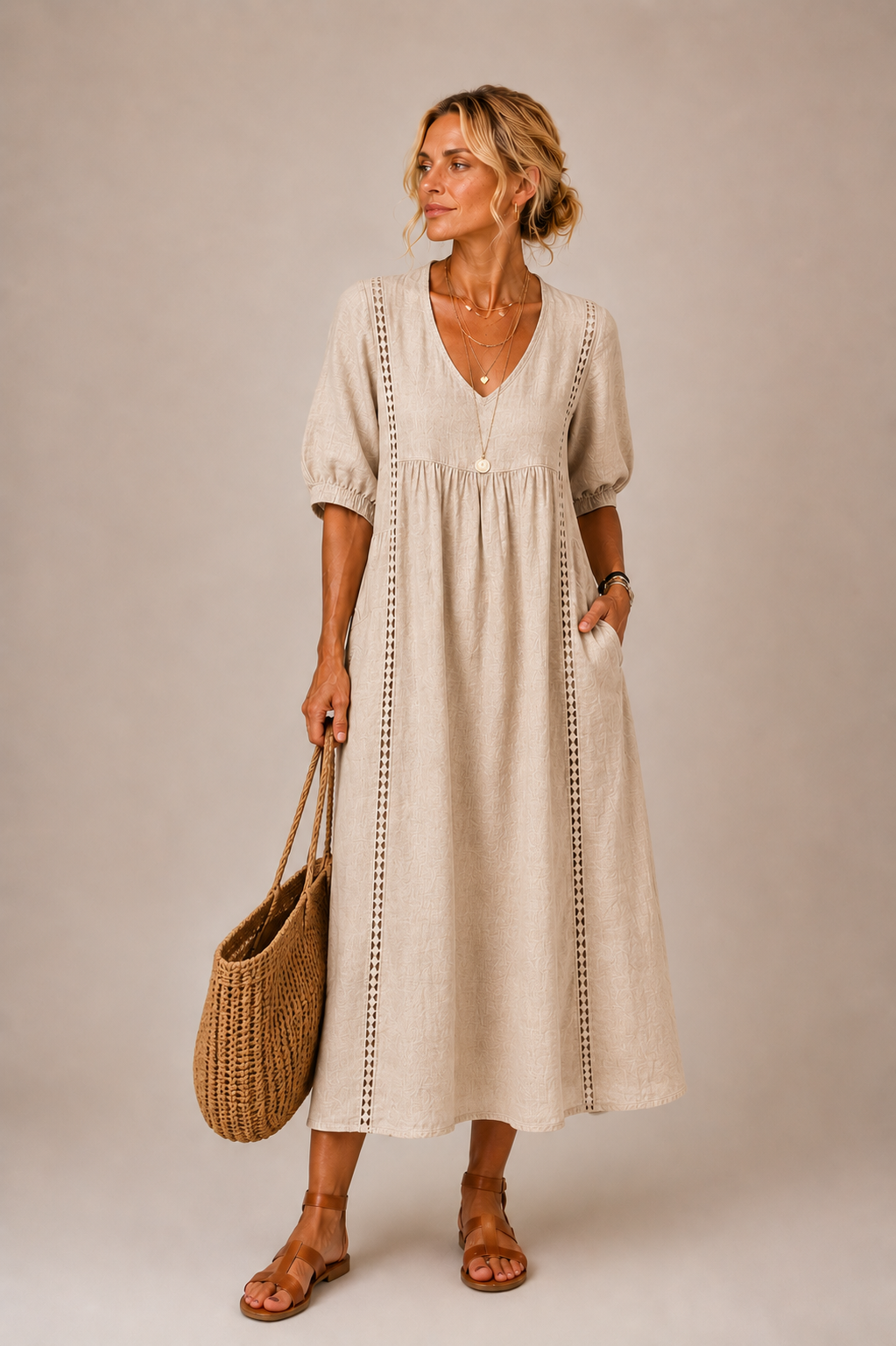 Simonetta | Abito Midi Solare