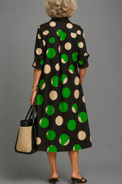 Vestido Midi Estampado Elegante | Camila Lopez