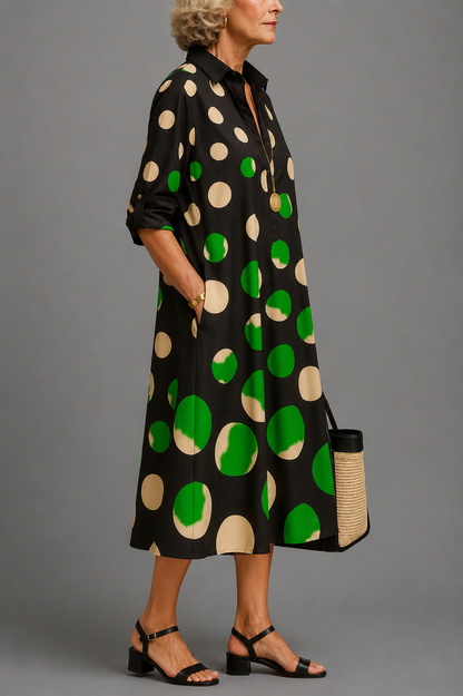 Vestido Midi Estampado Elegante | Camila Lopez