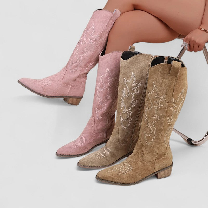 Valentina | Stivali Western con Tacco Basso