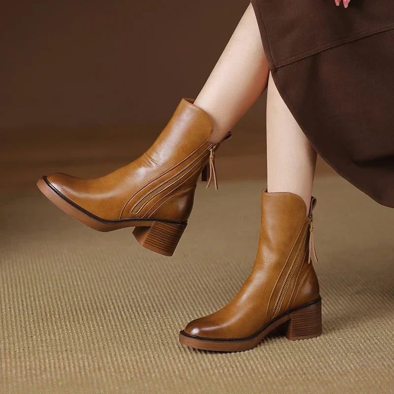 Monica | Stivaletti Eleganti con Zip Laterale