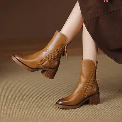 Monica | Stivaletti Eleganti con Zip Laterale