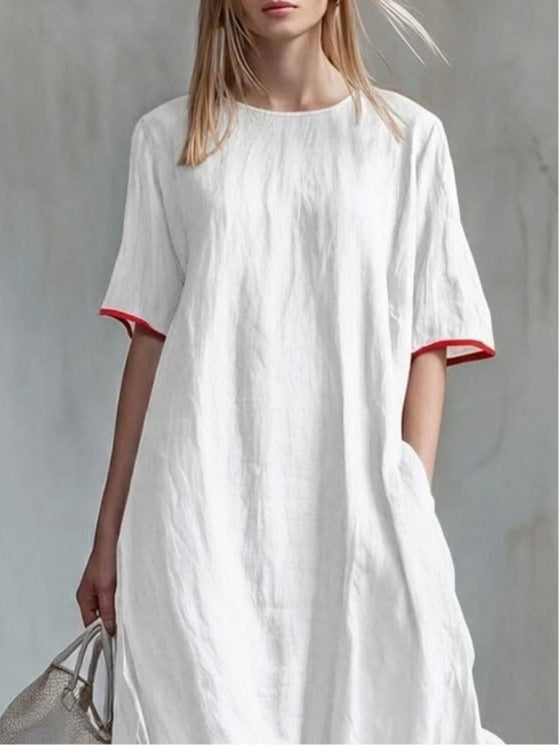 Simona – Abito Positano Bianco