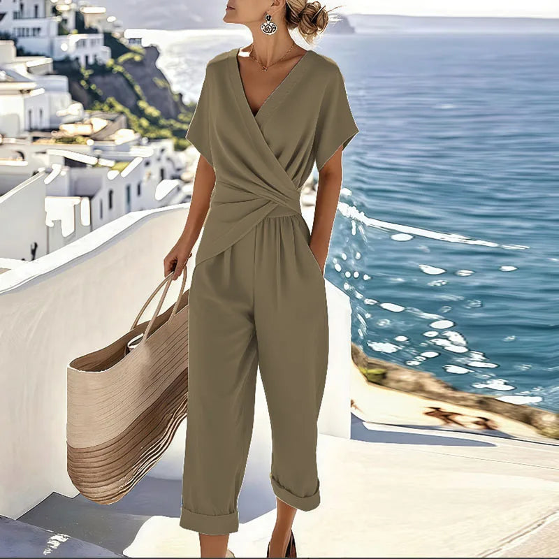 COLLEEN | Mono Cruzado Beige – Elegante y Cómodo