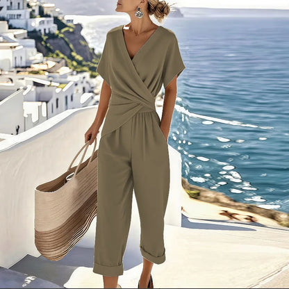 COLLEEN | Mono Cruzado Beige – Elegante y Cómodo