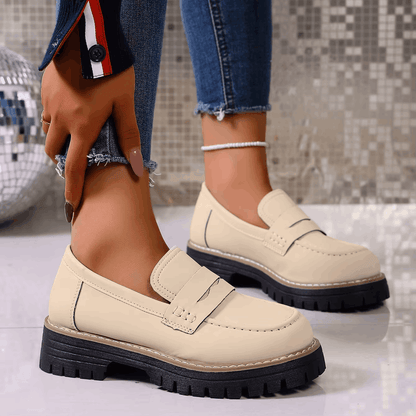 Elsa | Mocassini con Plateau in Stile College