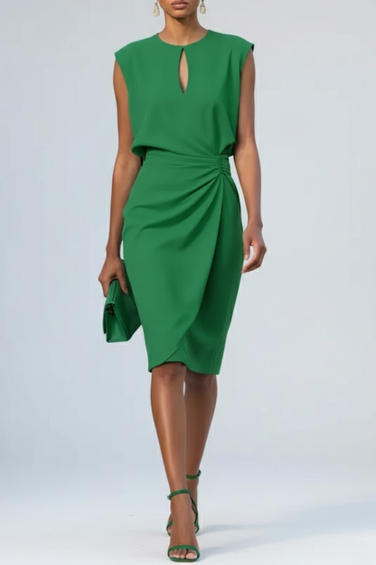 VICTORIA – Vestido Midi Elegancia Celeste