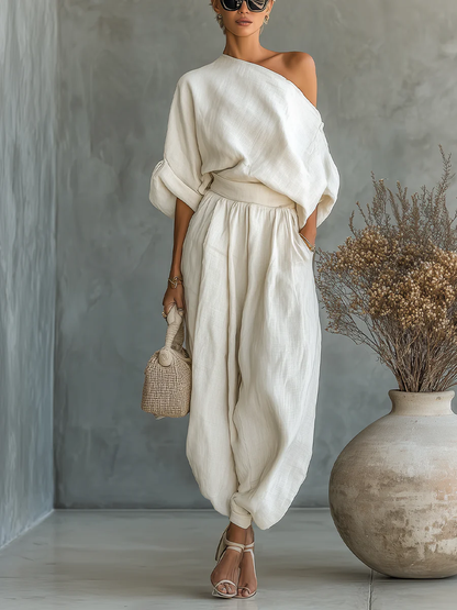 Mila | Conjunto Dos Piezas Off-Shoulder