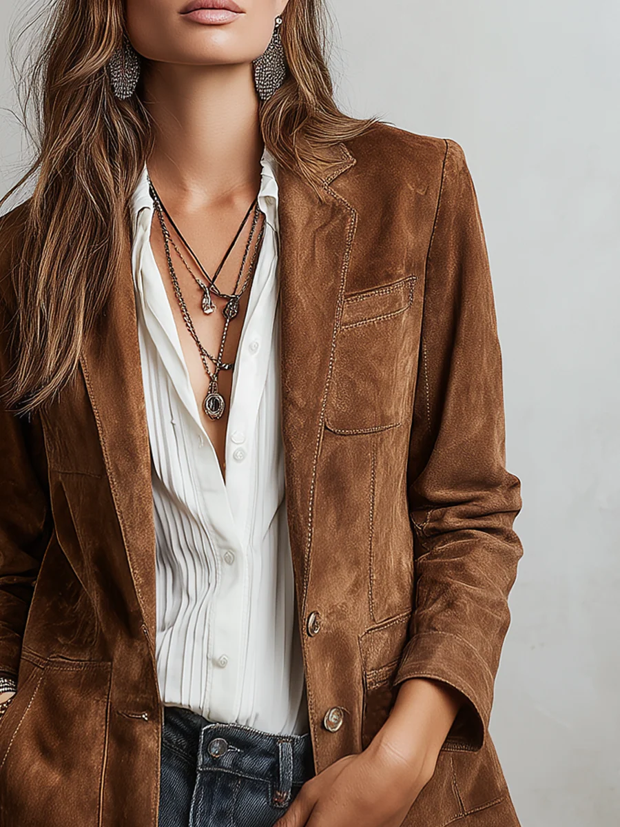 Aurora | Blazer Vintage Marrone