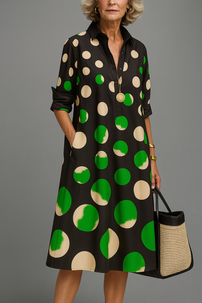 Vestido Midi Estampado Elegante | Camila Lopez