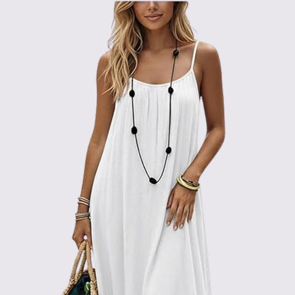 NUANCE | Vestido Negro Tirantes Fluido – Elegante y Versátil