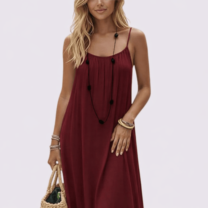 NUANCE | Vestido Negro Tirantes Fluido – Elegante y Versátil