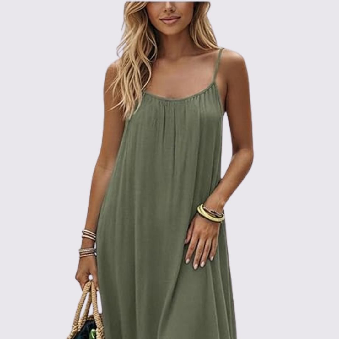 NUANCE | Vestido Negro Tirantes Fluido – Elegante y Versátil