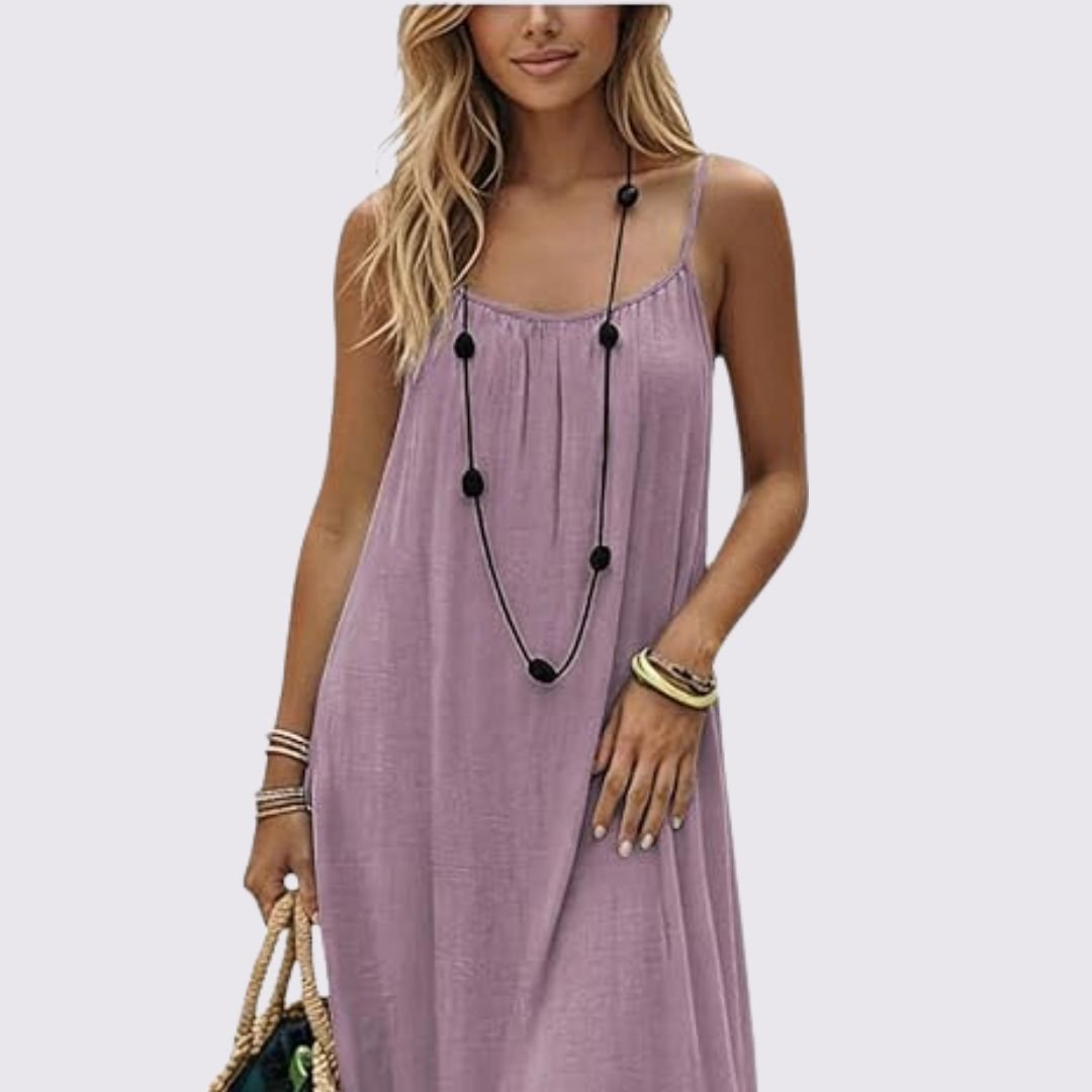 NUANCE | Vestido Negro Tirantes Fluido – Elegante y Versátil