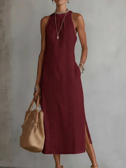 Alexandra – Vestido Lino Mediterráneo