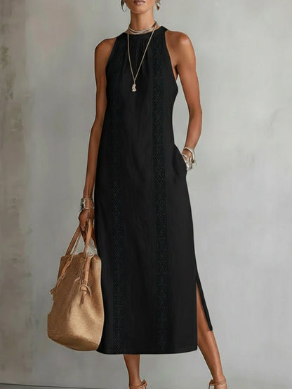 Alexandra – Vestido Lino Mediterráneo