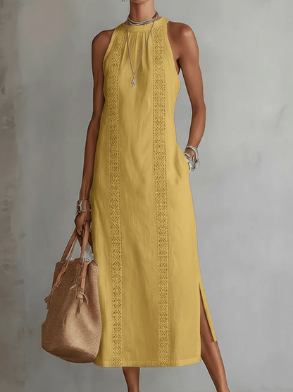 Alexandra – Vestido Lino Mediterráneo