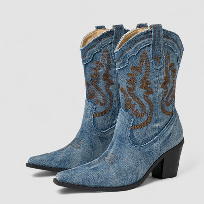 Carla | Stivaletti Western con Ricami