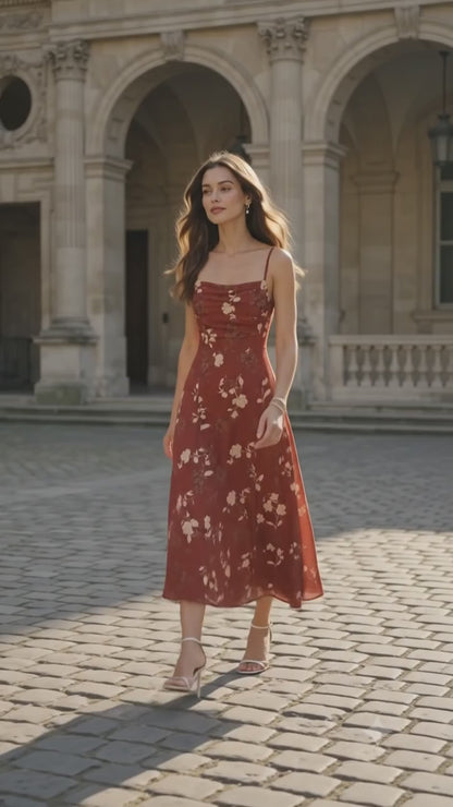 ALESSIA – Vestido Rosal Toscana Premium